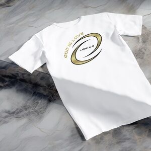 Men’s Shirt God Is Love Christian Faith Bible Verse T-Shirt